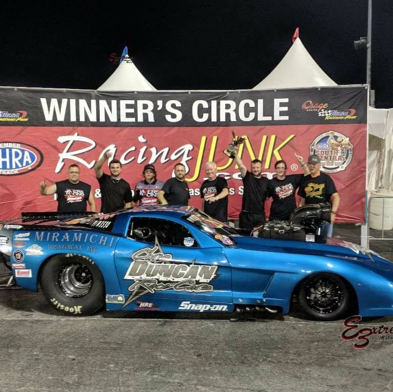 CDRC Shop Car in the Winner's Circle at Tulsa Raceway Park!